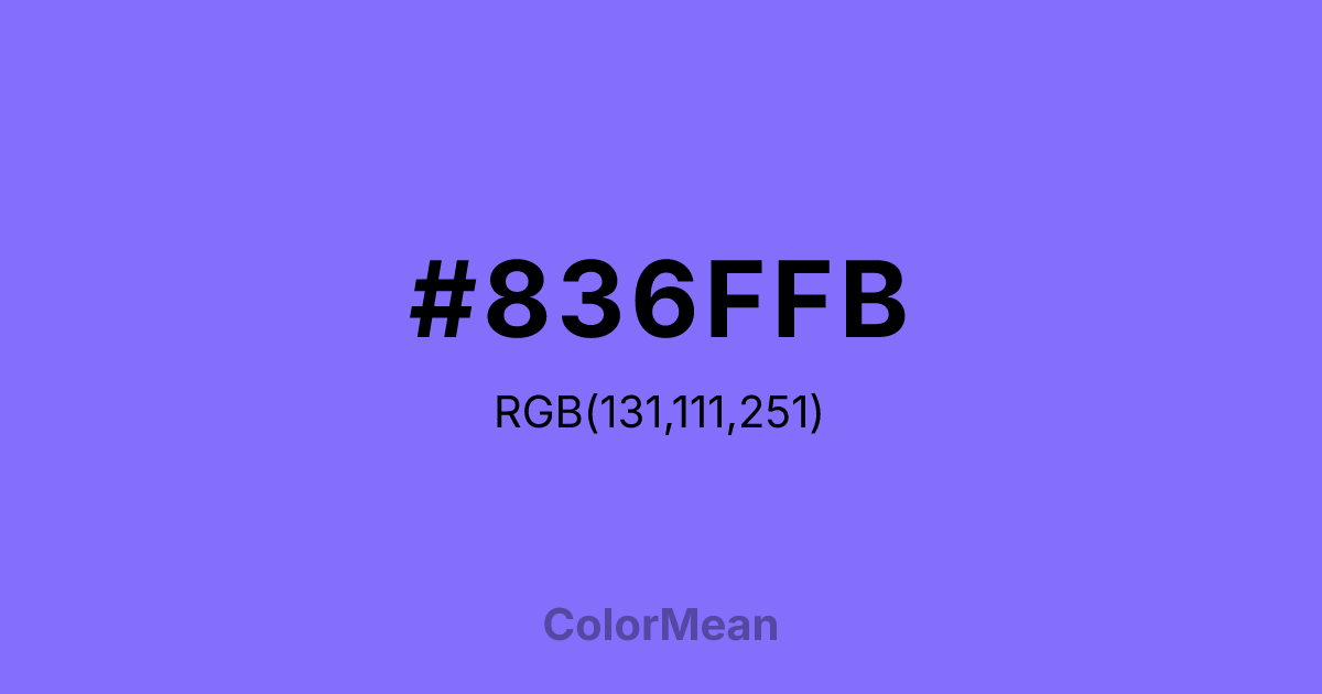 #836FFB color swatch