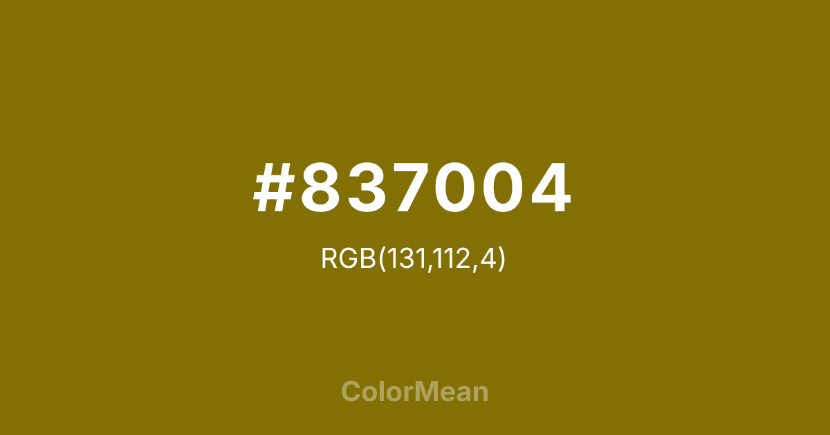 #837004 color swatch