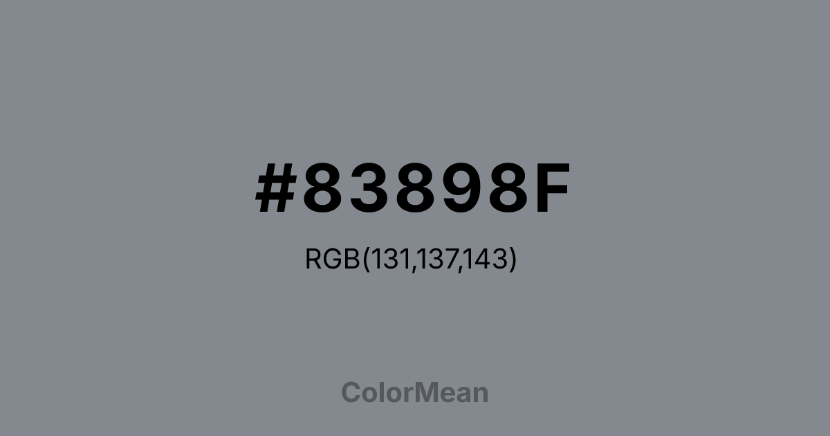 #83898F color swatch