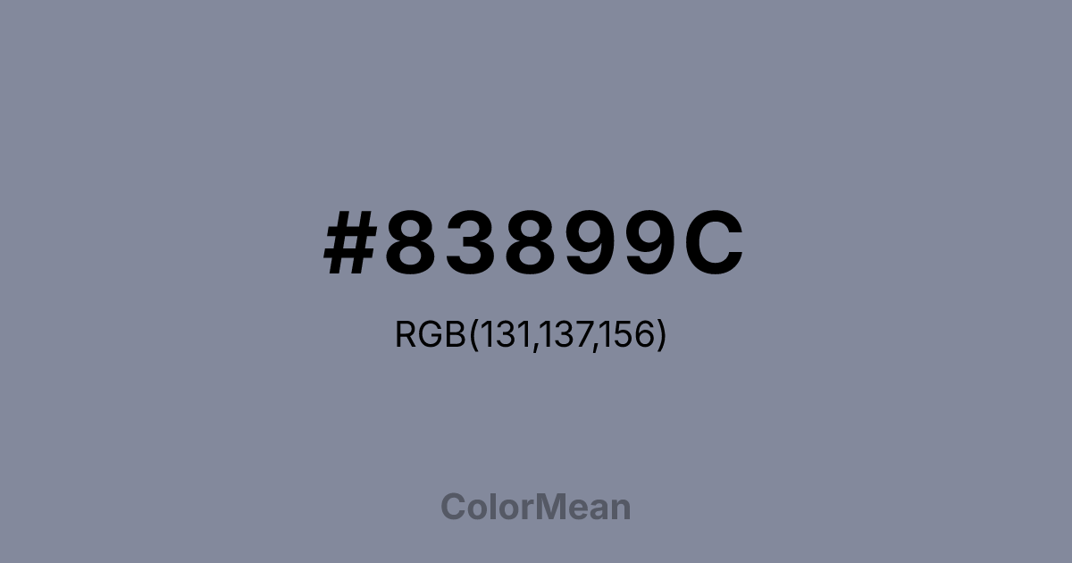 #83899C color swatch
