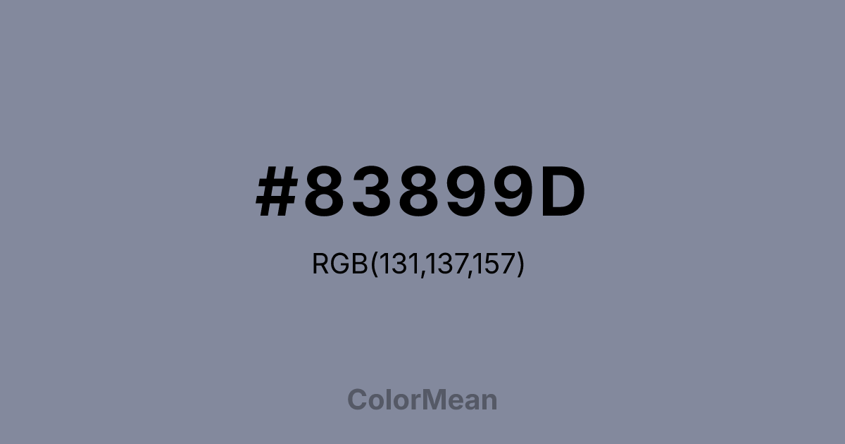 #83899D color swatch