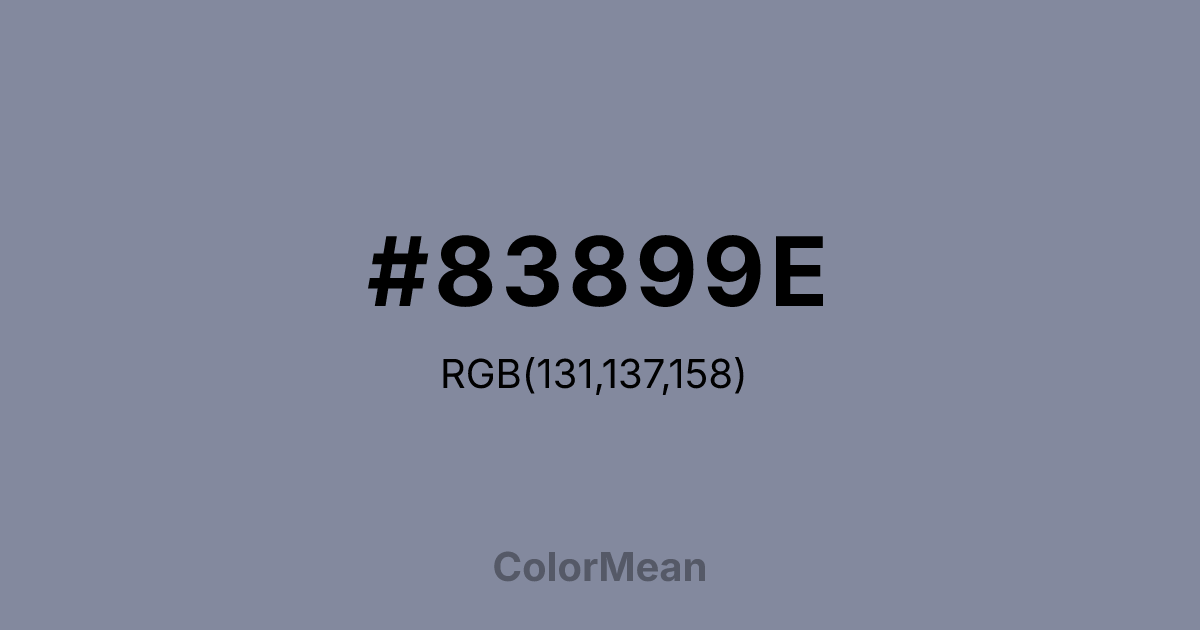 #83899E color swatch