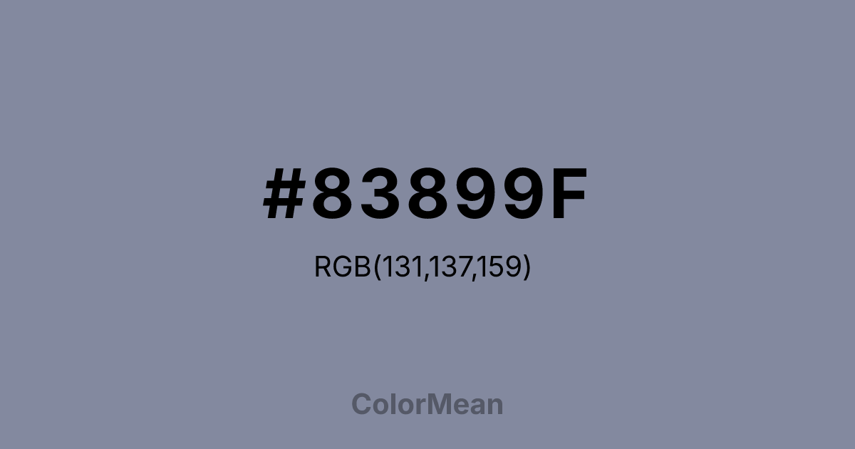 #83899F color swatch