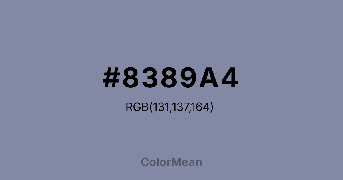 #8389A4 color swatch