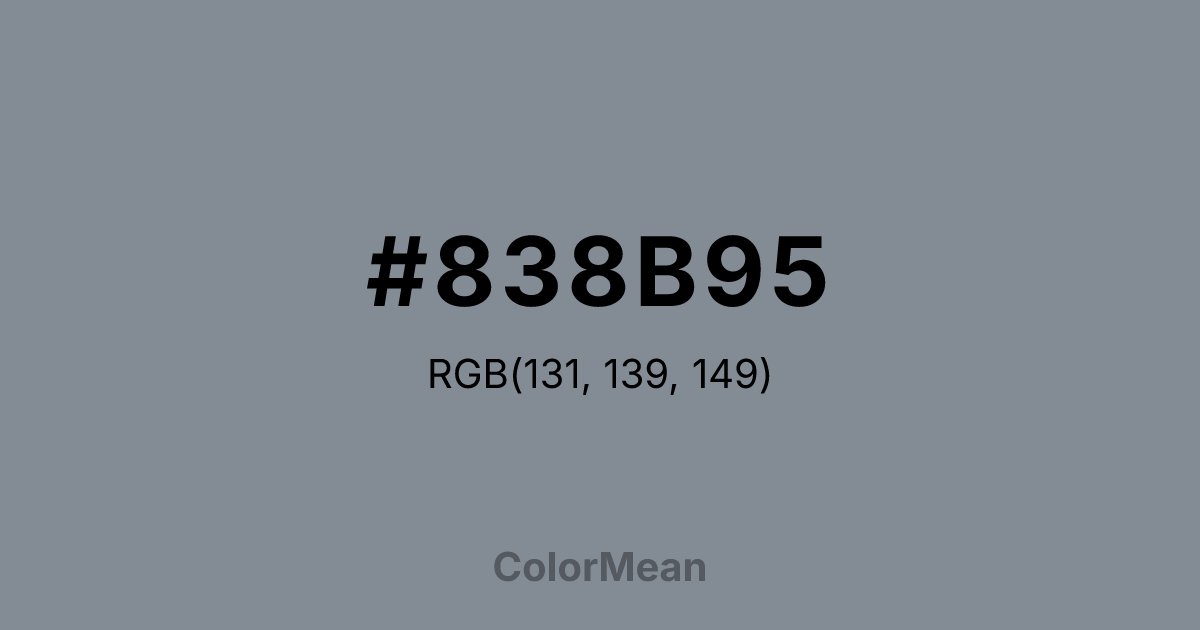 #838B95 color swatch