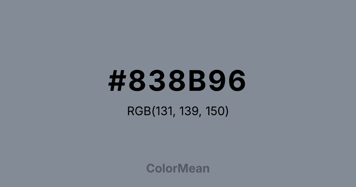 #838B96 color swatch