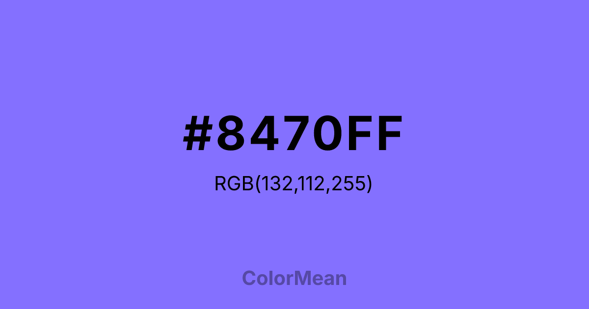 #8470FF color swatch