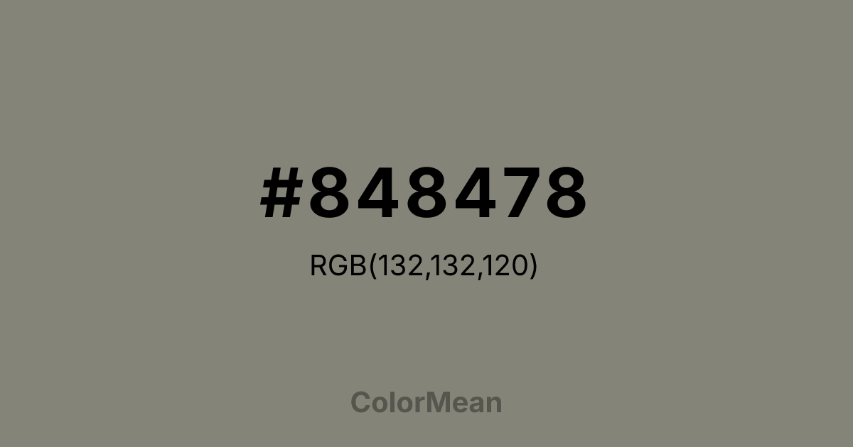 #848478 color swatch