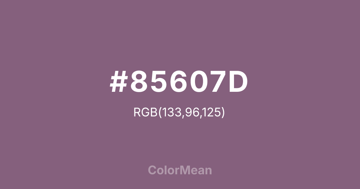 #85607D color swatch