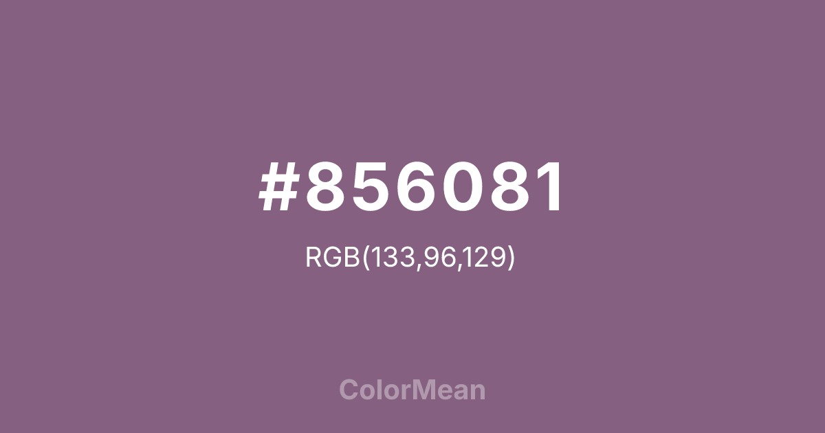 #856081 color swatch