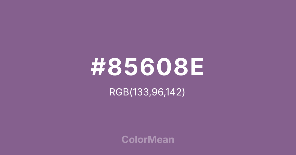 #85608E color swatch