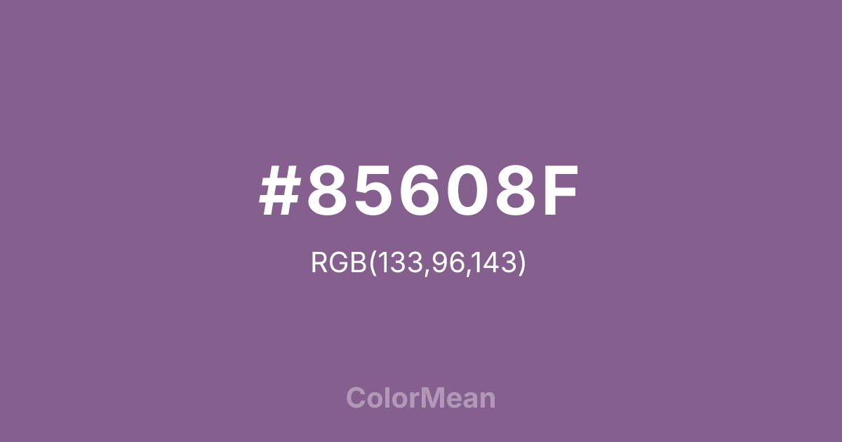 #85608F color swatch