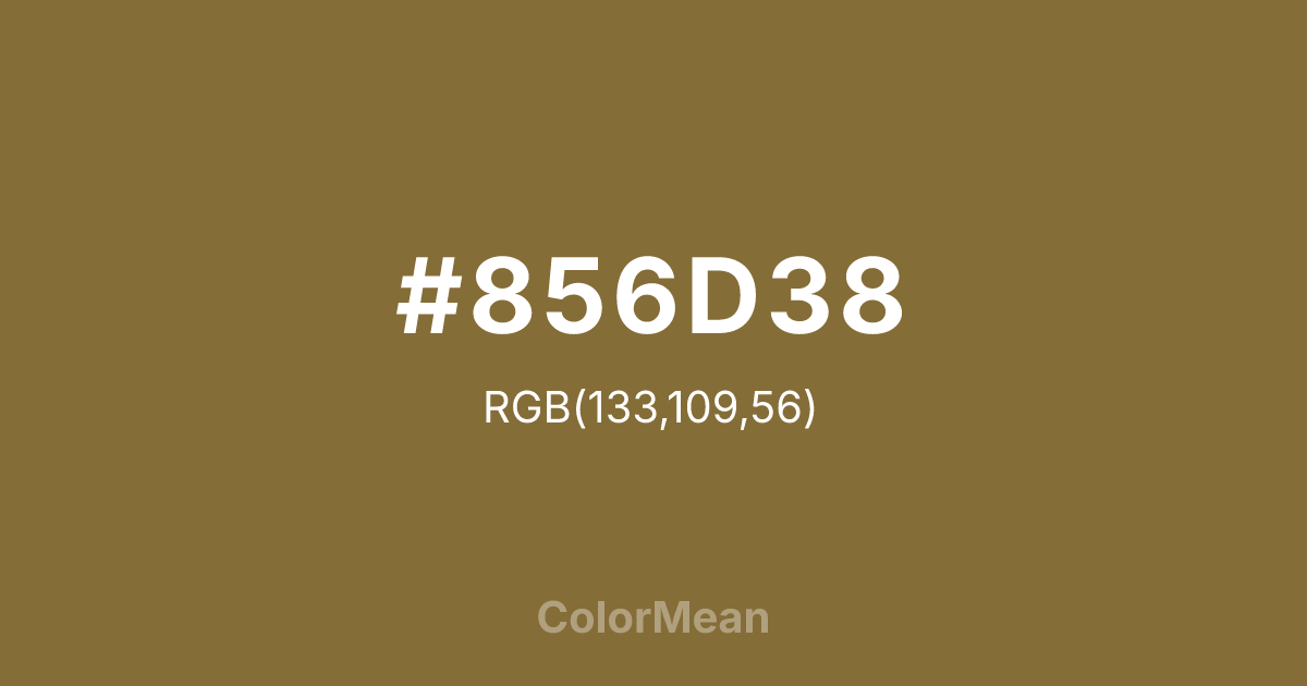 #856D38 color swatch