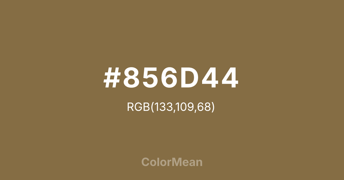 #856D44 color swatch