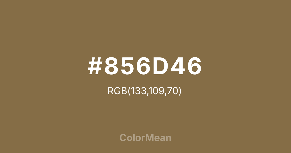 #856D46 color swatch