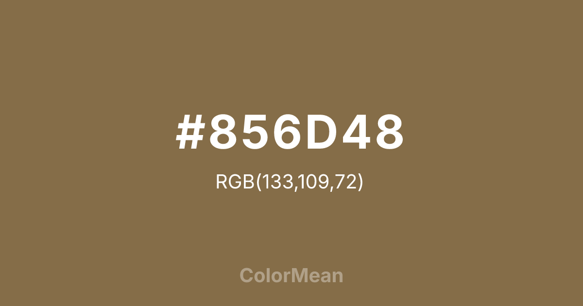 #856D48 color swatch