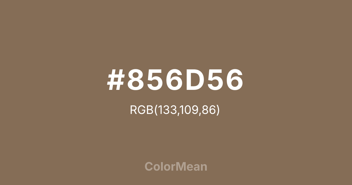 #856D56 color swatch
