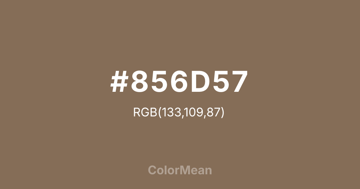 #856D57 color swatch