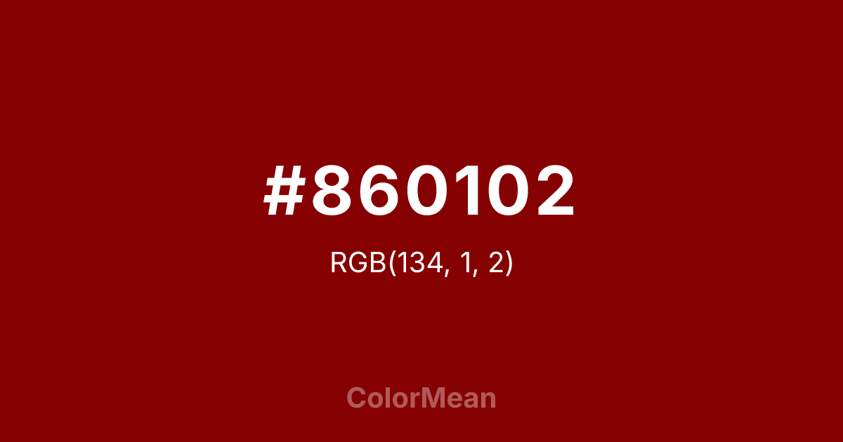 #860102 color swatch