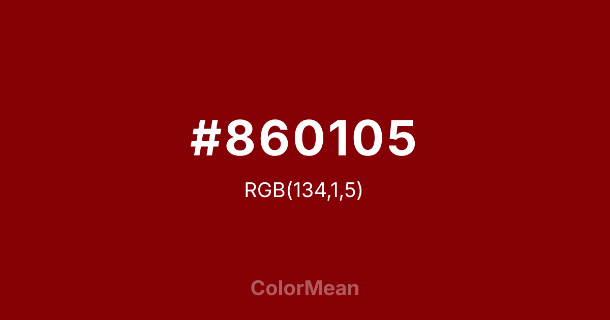 #860105 color swatch
