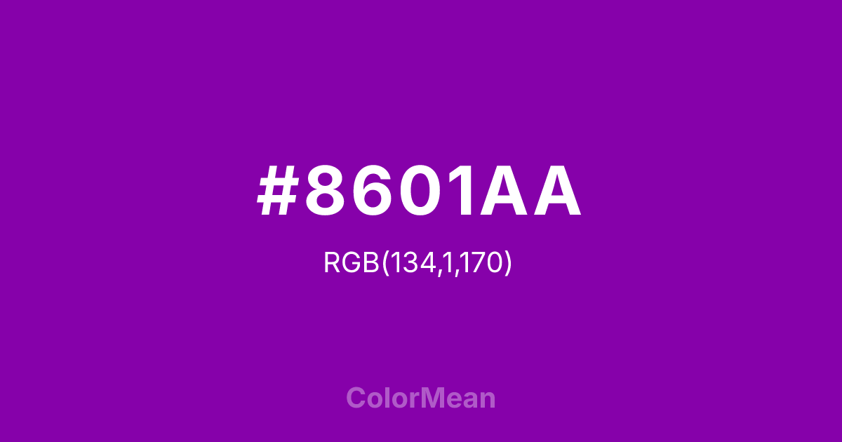 #8601AA color swatch