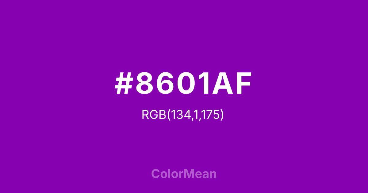 #8601AF color swatch