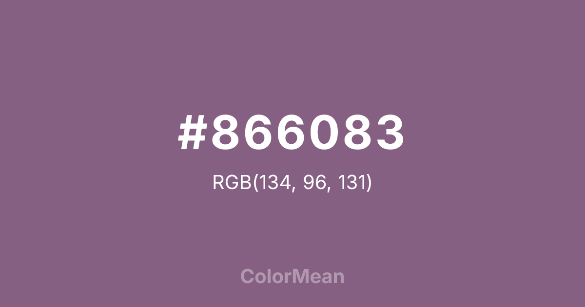 #866083 color swatch