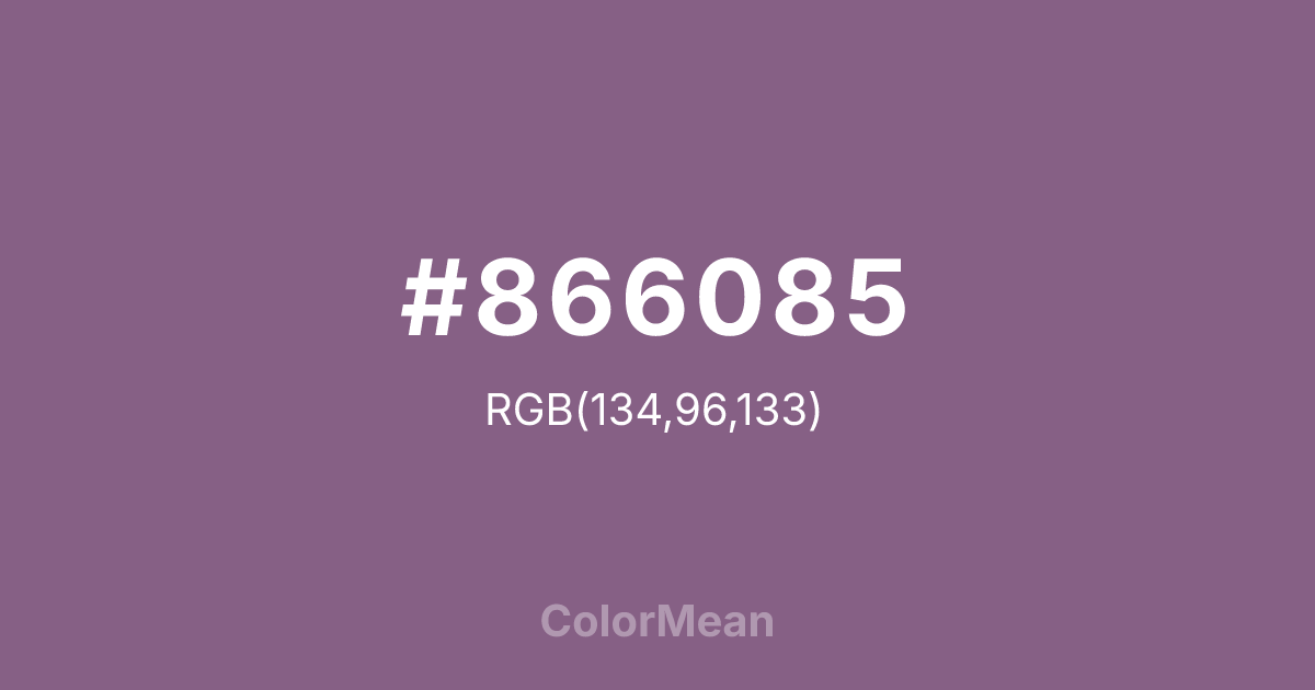 #866085 color swatch