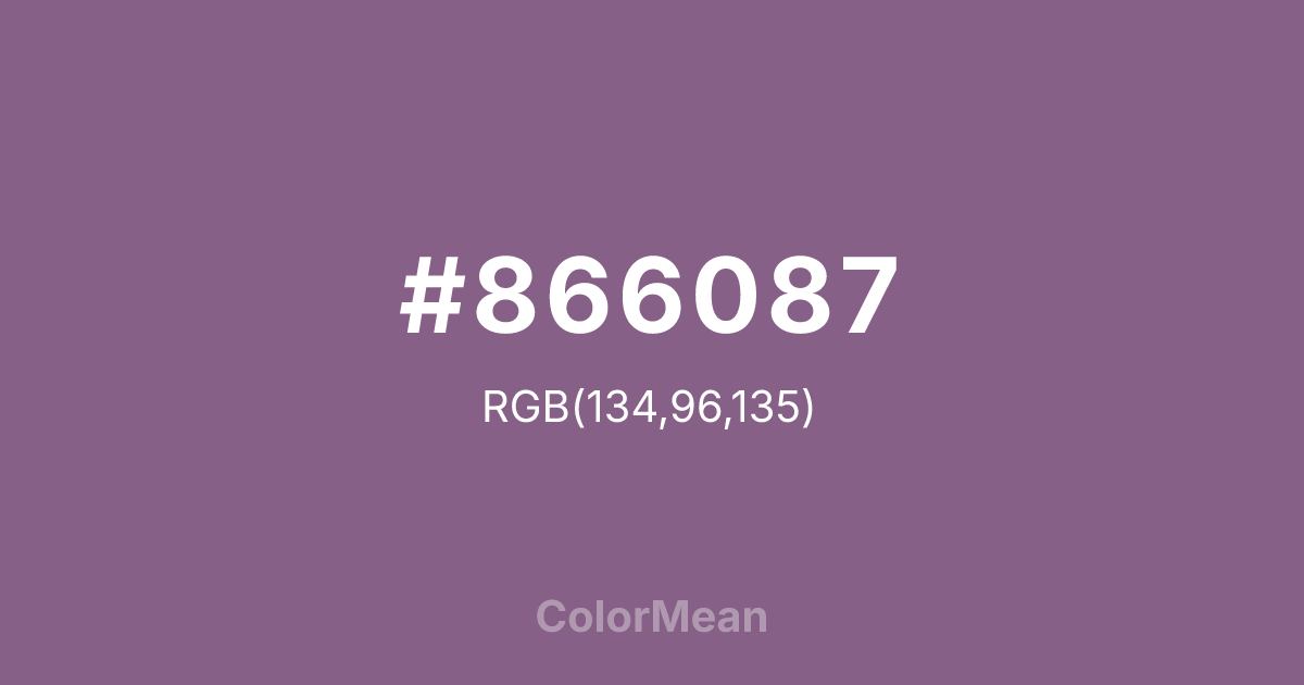 #866087 color swatch