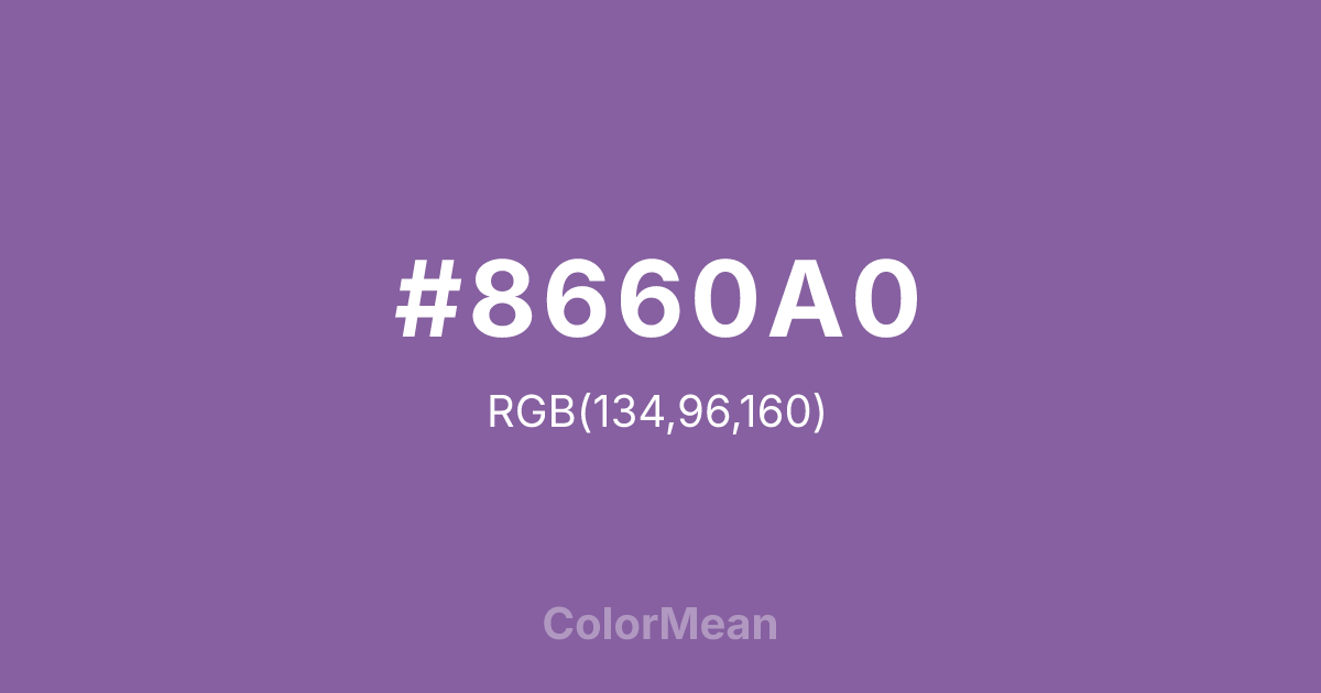 #8660A0 color swatch