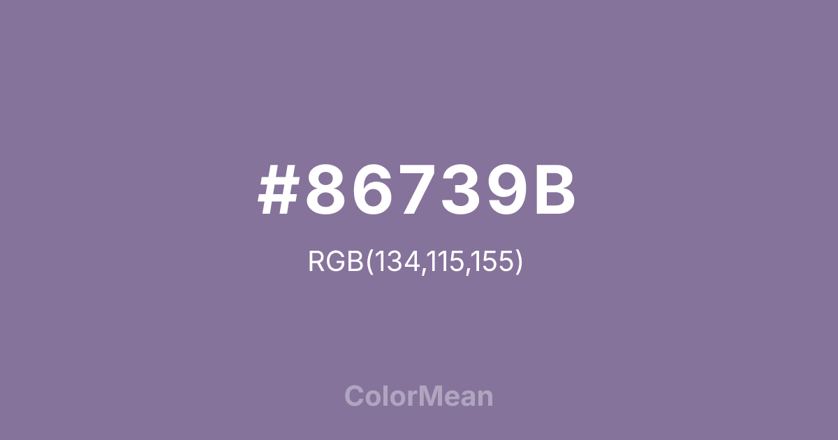 #86739B color swatch