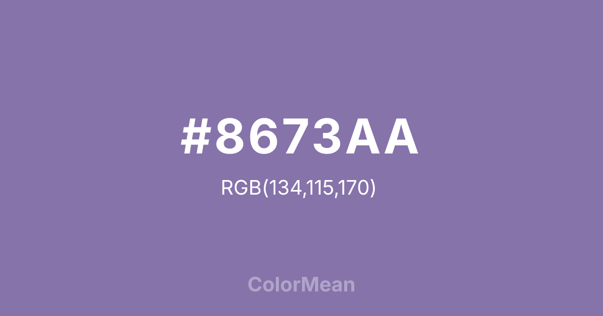 #8673AA color swatch