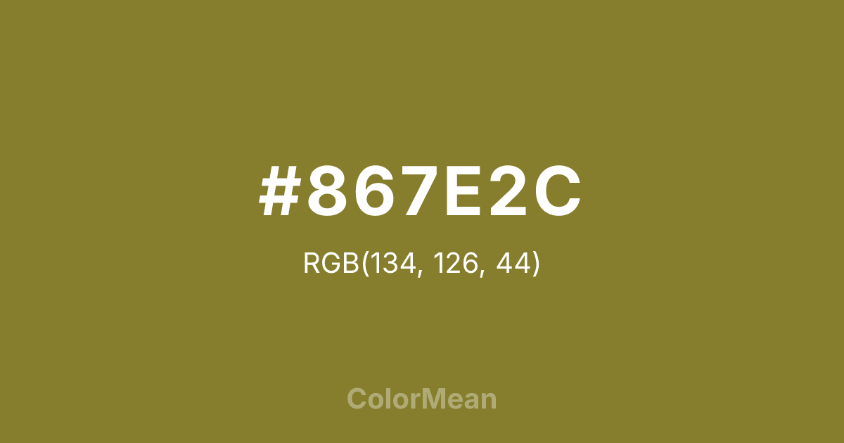 #867E2C color swatch