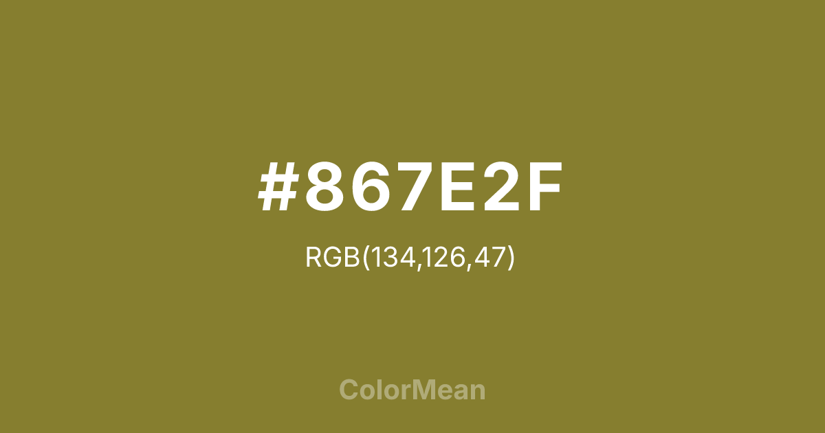 #867E2F color swatch