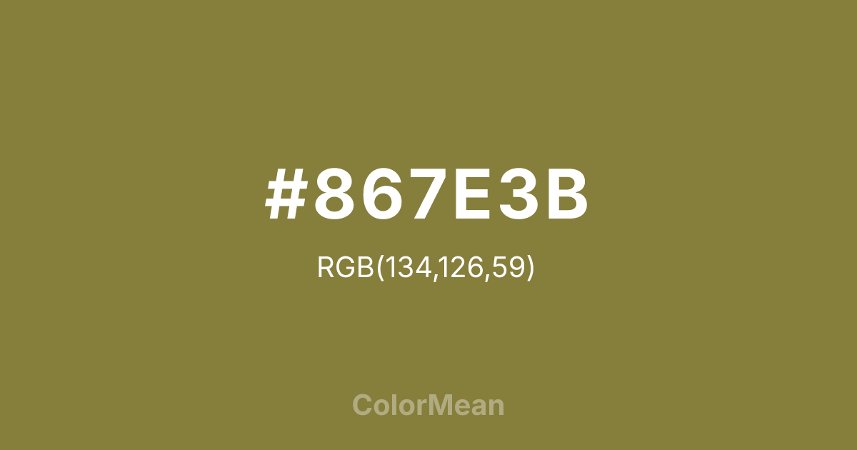 #867E3B color swatch