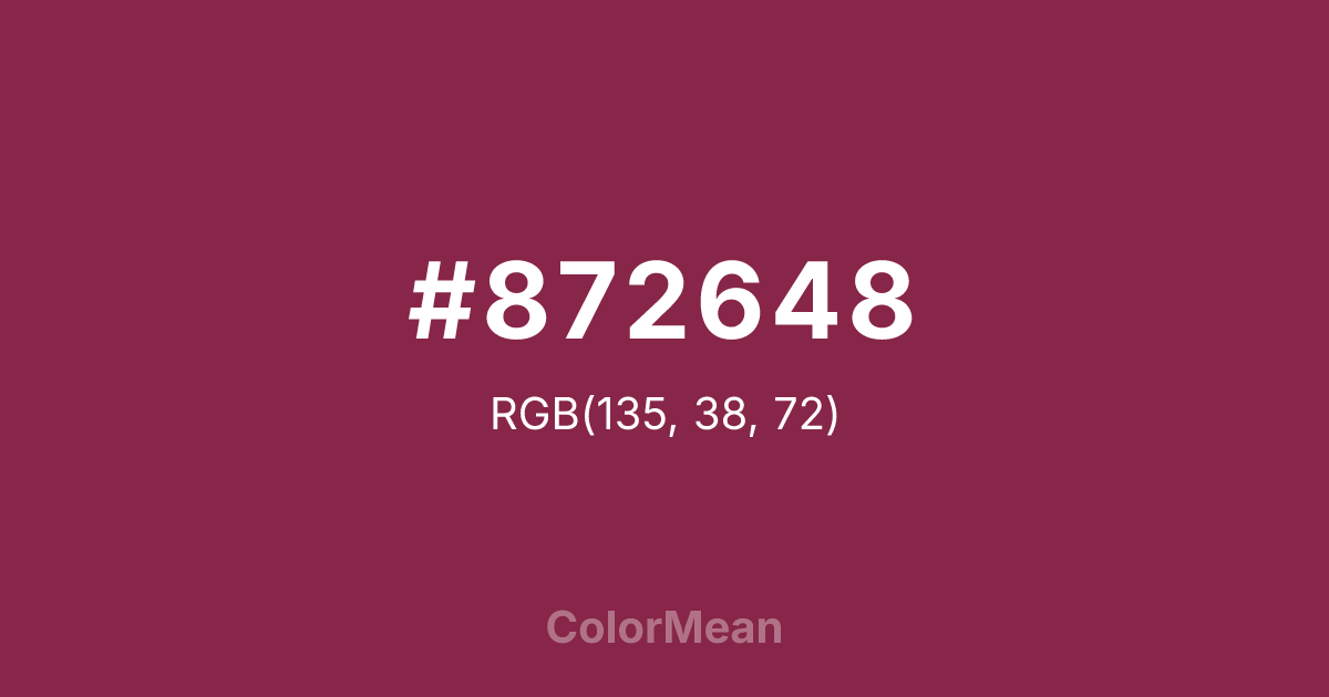 #872648 color swatch