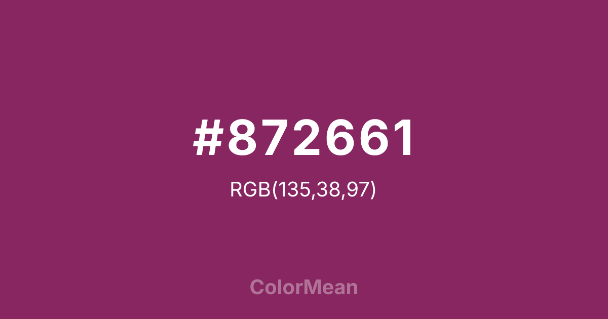 #872661 color swatch