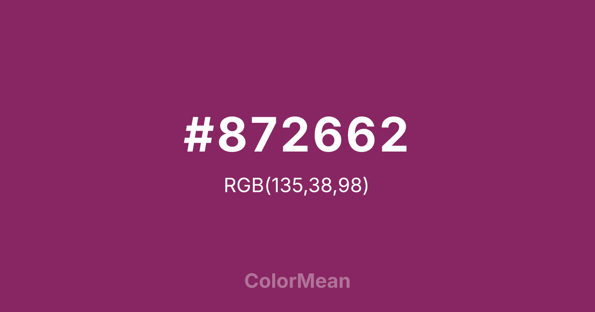 #872662 color swatch