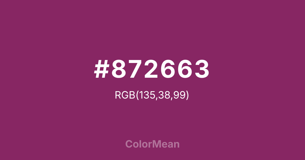 #872663 color swatch