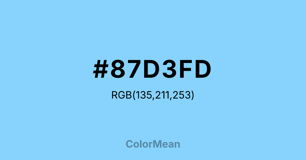 #87D3FD color swatch