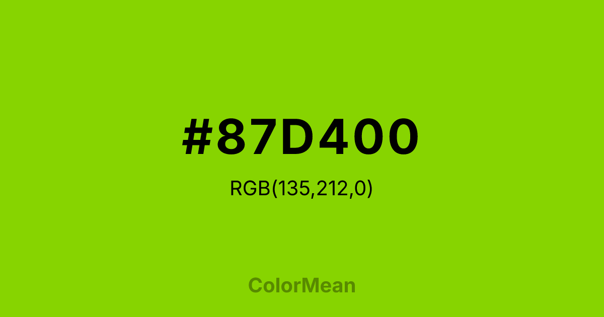 #87D400 color swatch