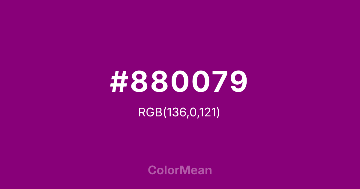 #880079 color swatch