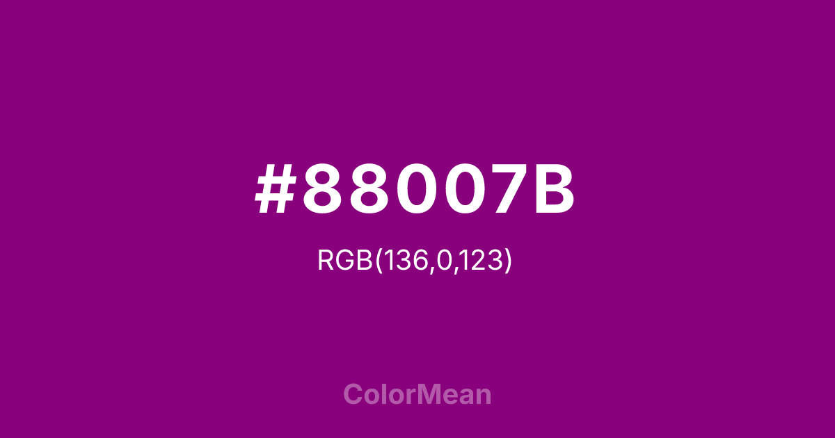 #88007B color swatch
