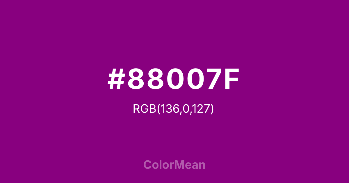 #88007F color swatch