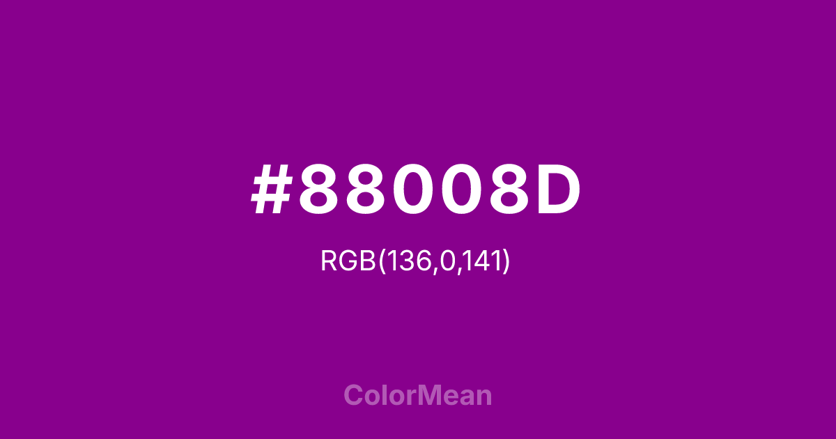 #88008D color swatch