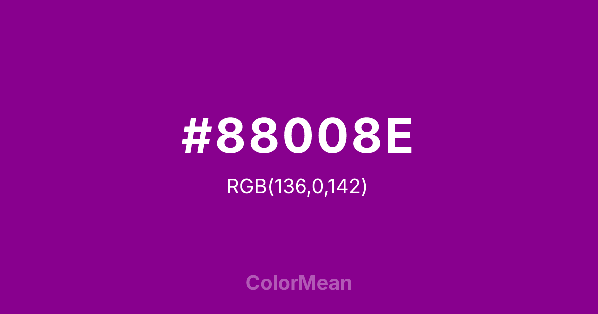 #88008E color swatch