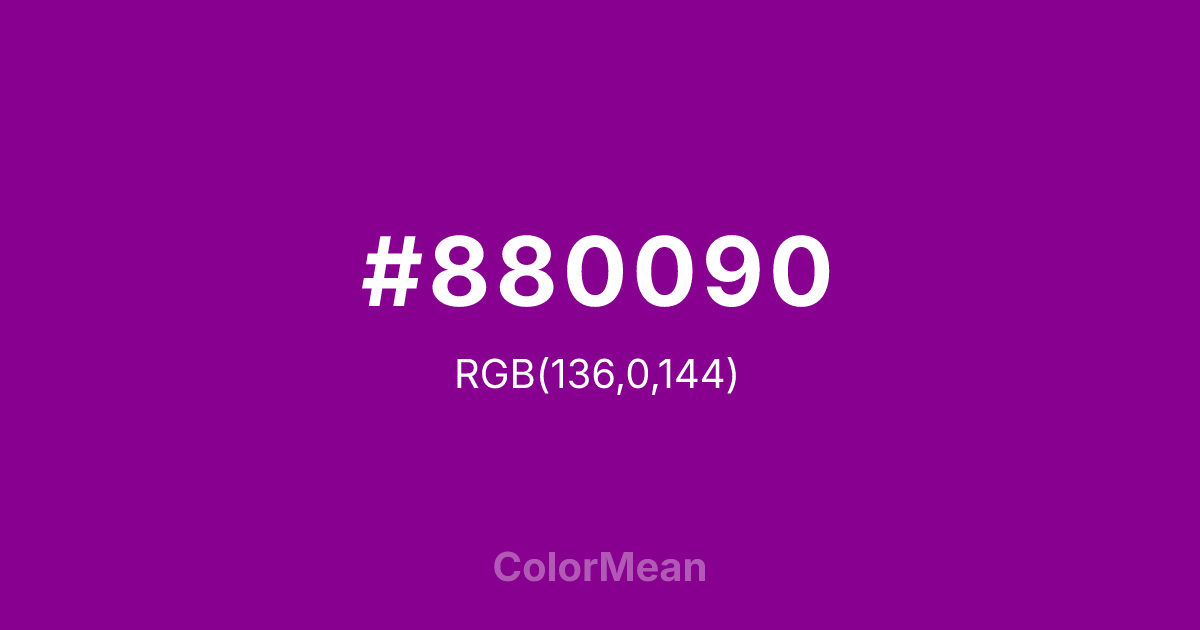 #880090 color swatch