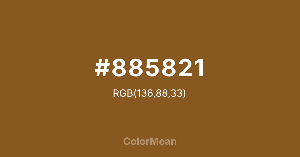 #885821 color swatch