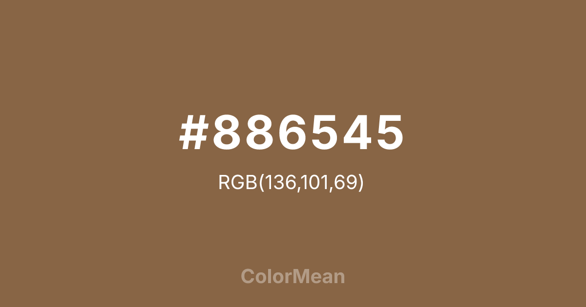 #886545 color swatch