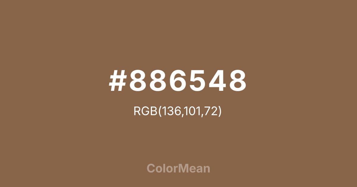 #886548 color swatch